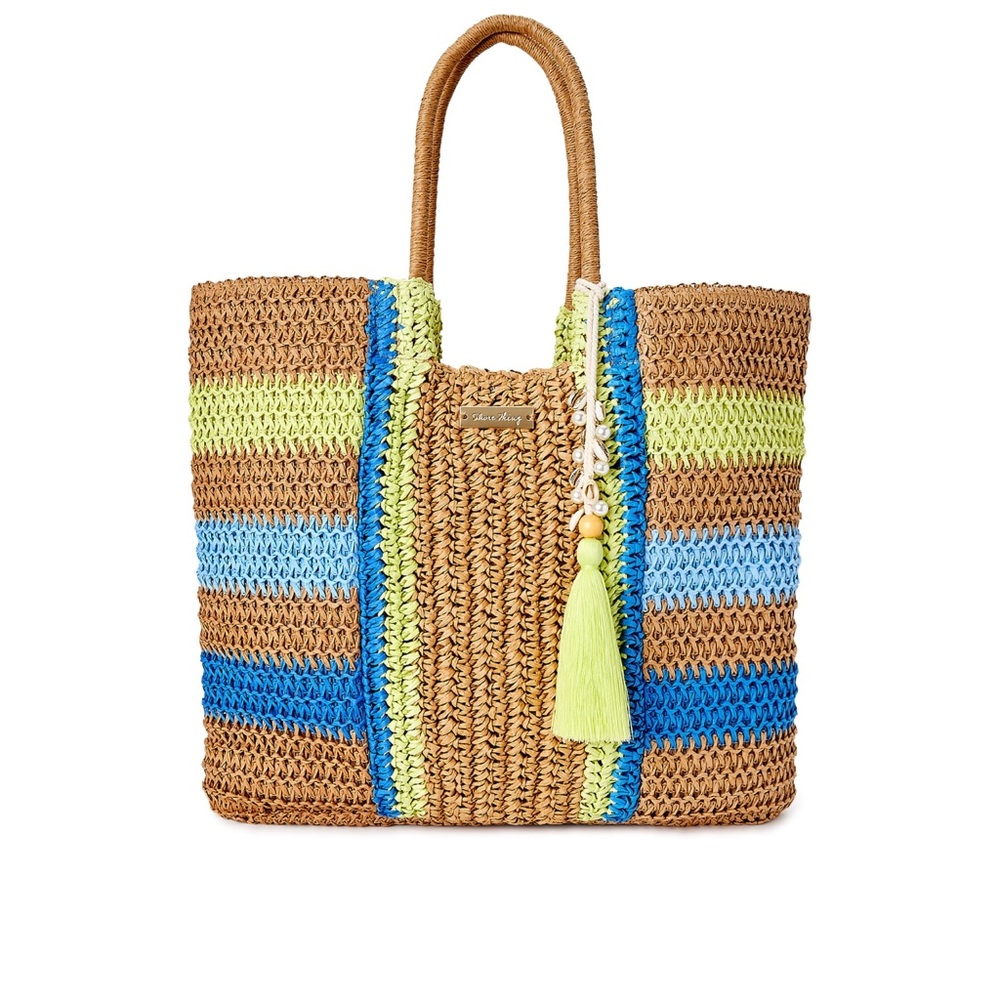 Raffia tote bag